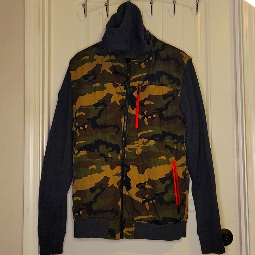 Empyre Surplus camouflage zip up hoodie